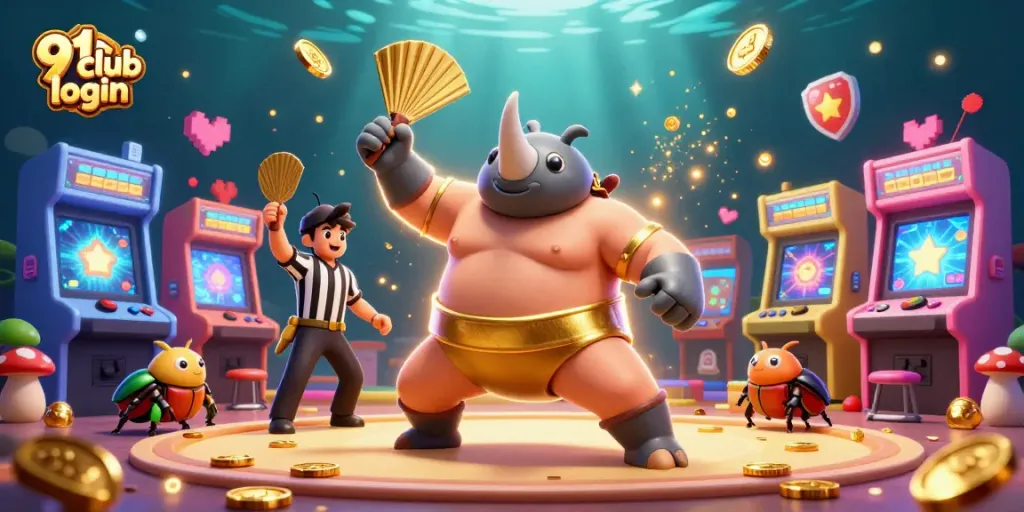 Experience winning excitement with the 91 club login, featuring lively characters and vibrant gaming elements