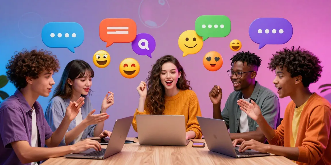 Engaging spicy chat scene with diverse avatars interacting in a lively online environment.