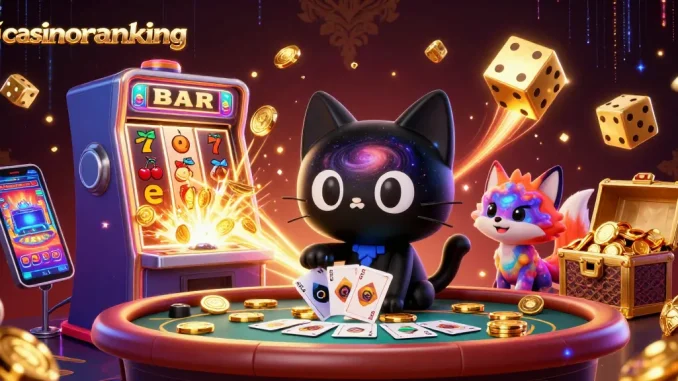 Join the excitement at casinoranking with vibrant casino games, dynamic characters, and striking visuals.