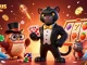 Engage with casinous online slots featuring a stylish black panther dealer surrounded by dynamic casino elements.