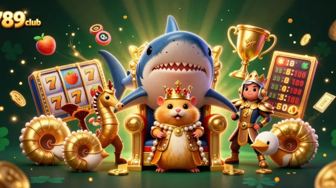 Enjoy exciting jackpot wins at 789club with golden hamster king and dynamic slot elements.